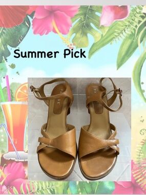 Parade Sandals with Wedged Heel/SIZE 8